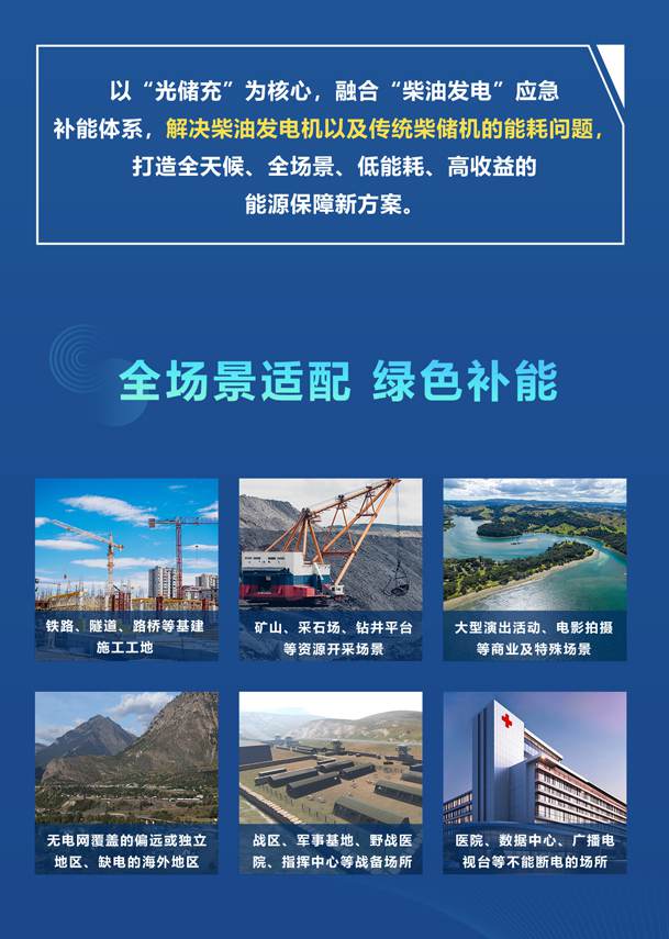 綠色能源升級整體解決方案，光柴儲一體化設備震撼發布！能源升級不斷電，綠色施工向未來!(圖2)